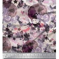 thumbnail image 1 of Soimoi polyester Crepe Fabric Star,Skull & Texture Decor Fabric Printed Yard 52 Inch Wide, 1 of 1