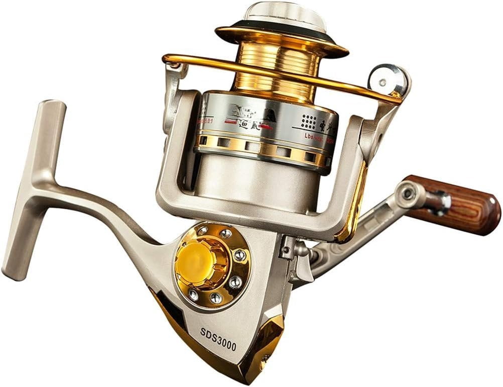 Spinning Fishing Reels for Saltwater Freshwater 1000 2000 3000 4000 5000 6000 Series Fishing Spool Left/Right Interchangeable Trout Carp Spinning Reel Light and Smooth