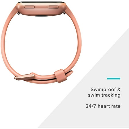 fitbit smartwatch versa peach