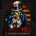thumbnail image 2 of Hot Leathers GMS1527 Men’s Black Short Sleeve Uncle Sam Government T-Shirt X-Large, 2 of 2