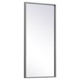 thumbnail image 6 of Home Decorative Modern Metal Frame Rectangle Mirror 14X28" - Grey, 6 of 7