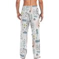 thumbnail image 6 of Men's Pajama Pants with Pockets Sleepwear Lounge Pants Stretch Casual Unicorn Hand Drawn, 6 of 6