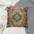 thumbnail image 2 of PHYHOO Boho Vintage Throw Pillow Cover Orange Pattern Ethnic Decorative Pillow Cases Home Decor Square Pillowcase, 2 of 5