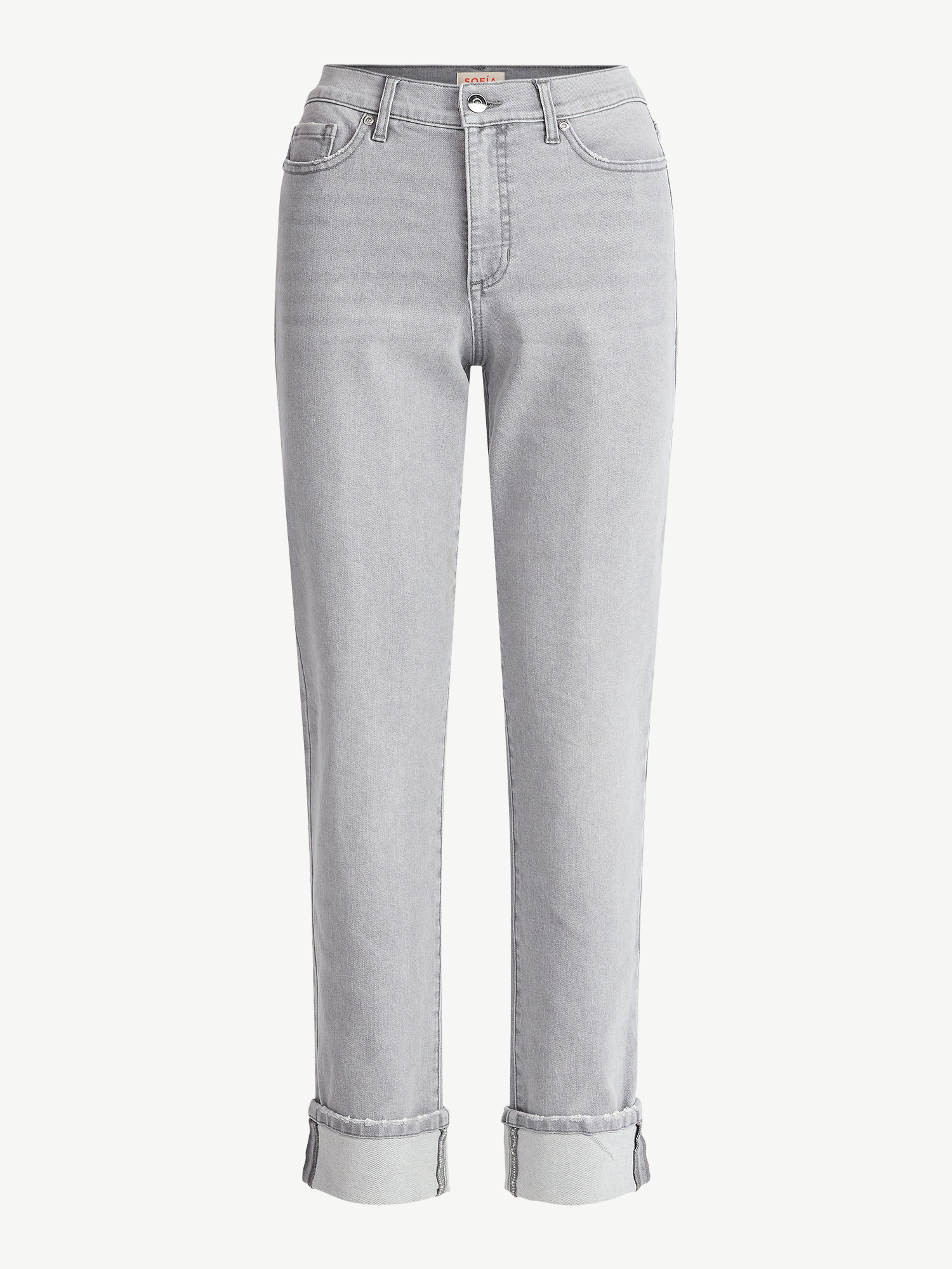 Sofia by Sofia Vergara Women's Beatrix Relaxed Boyfriend Jeans, Multiple Inseams, Sizes 0-20