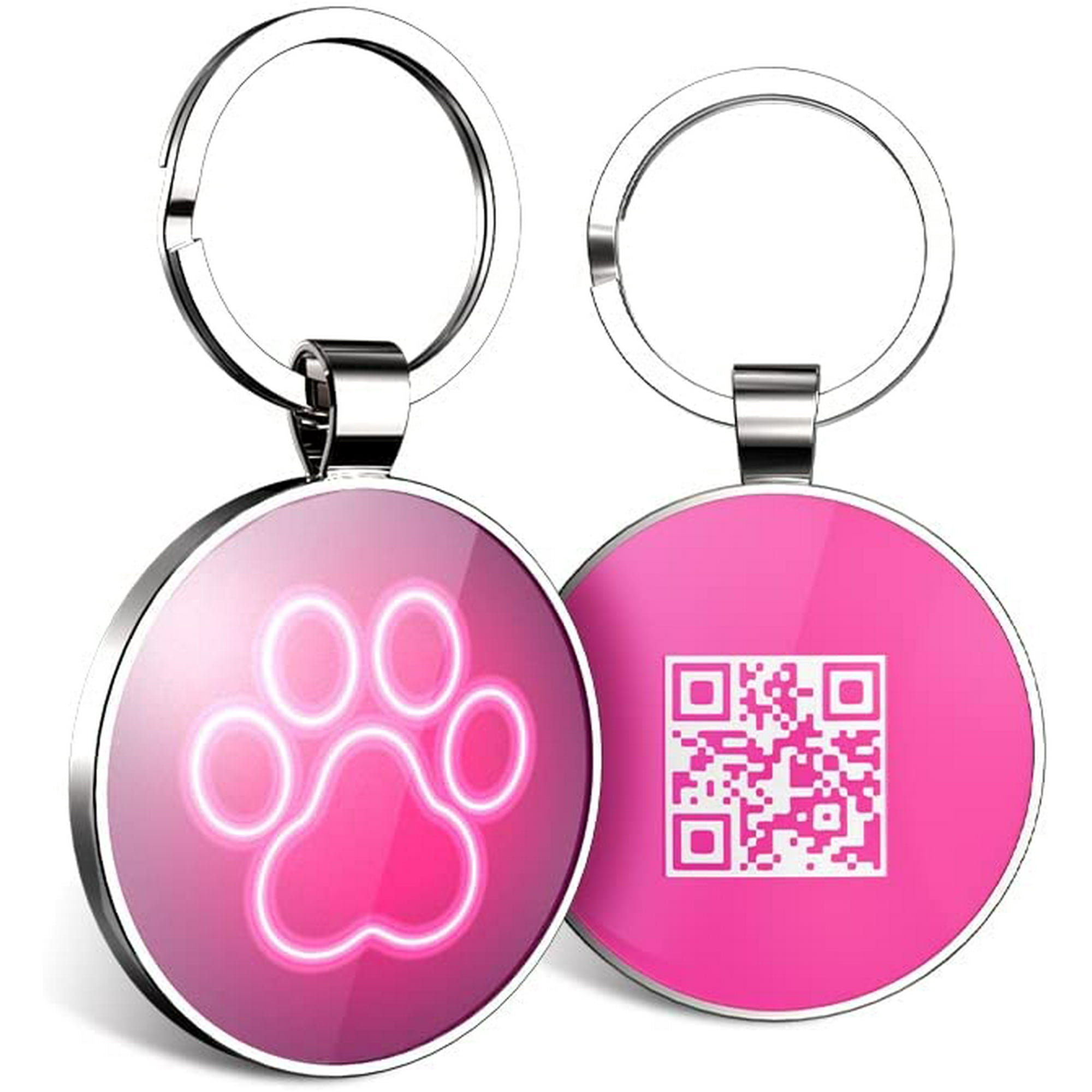 ZMLEVE Dog Tags Personalized Pet ID Tags Dog Name Tag with QR Code Links to Online Profile Emergency Contact Modifiable Walmart