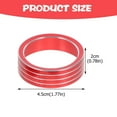 thumbnail image 4 of 3pcs Air Conditioner Switch Knob Ring Car Interior Decoration Compatible with Forester 2019-2022, 4 of 8