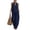 Navy, variant on Womens 2 Piece Linen Outfits Sleeveless Halter Top Wide Leg Pants Matching Lounge Sets Summer Casual Outfits