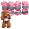 thumbnail image 5 of 2 pares de botas para perros, zapatos para perros, zapatos para perros pequeños, zapatos para perros grandes, rosa, talla 1, 5 of 5