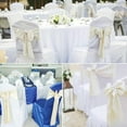 thumbnail image 5 of 40PC Satin Chair Sashes Decorative Bows Satin Chair Sashes Ties Chair Ribbon Bows Chair Cover Band for Wedding Party Ceremony Reception Events Banquet Decoration Ivory, 5 of 17