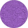 thumbnail image 1 of Ahgly Company Indoor Round Patterned Crimson Purple Area Rugs, 3' Round, 1 of 6