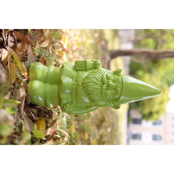 Garden Gnome Statue Holding Lantern-Green