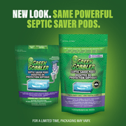 Green Gobbler Septic Saver Septic Tank Treatement Pods - Use Monthly to Reduce Backups, Overflows and Foul Odor - 12 Month Supply