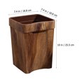 thumbnail image 2 of MERRYHAPY Basura De Plástico Con Textura Imitación Madera Color Café Para Cocina Y Oficina, 2 of 7