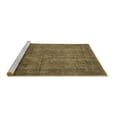 thumbnail image 2 of Ahgly Company Machine Washable Indoor Square Abstract Brown Modern Area Rugs, 3' Square, 2 of 4