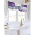 thumbnail image 3 of Valances for Windows Abstract Purple Rod Pocket Cafe Window Treatments Valance Curtains for Kitchen Bathroom Laundry Basement Windows 42"x18", 3 of 9