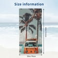 thumbnail image 3 of PHYHOO Sky Ocean Palm Trees Palm Trees Car , Sand Free Microfiber Beach Blanket, Quick Dry Absorbent Bath Towels for Swimming Pool, Camping, Picnic, Yoga Gym Sports 30x60in, 3 of 8