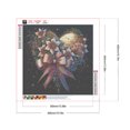 thumbnail image 2 of Pintura de diamante 5D DIY taladro redondo completo flor amor kit decoración del hogar arte 40x40 cm, 2 of 9
