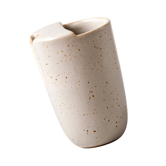 Misright Retro Ceramic Coffee Mug With Builts In Straw Hole For Hot And Cold Drink