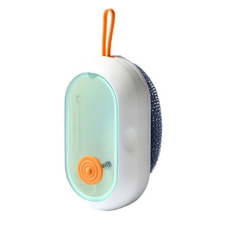

BINGLI Cleaning Brush Replaceable Automatic Liquid Adding Kitchen Cleaning Brush Easy to Hold No Wire Drop Cleaning Ball Non Stick Oil Stove Brush Pan Brush