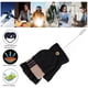 thumbnail image 2 of Guantes calefactados con USB, unisex, de invierno, dos en uno, diseño lavable, módulo de conducción térmica, conversión de calor eléctrico para el trabajo, la oficina, el trabajo con, 2 of 5