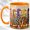 Orange, variant on Decorative Duck Coffee Mug, Colorful Waterfowl Mug, Ceramic 11 oz