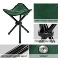 thumbnail image 4 of Silla De TRÍpode Plegable Portátil, Capacidad De Carga De 100 Kg 600d Silla De Campamento De Tela Oxford Adecuada Para Acampar, 4 of 7
