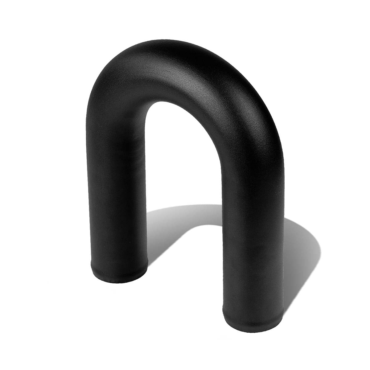 Universal 2.25" Aluminum 180 Degree U-Bend Exhaust Pipe (Black Coated)