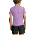thumbnail image 6 of AHTJRT Boys Swimsuits Crewneck Shirt Swim Tops and Board Shorts Lightweight Summer Rash Guard Short Sleeve Bathing Suits Purple 7-8 Years, 6 of 10