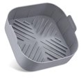thumbnail image 1 of Revestimientos cuadrados de silicona para freidora de aire, 1 paquete de ollas de silicona reutilizables para freidoras de aire seguras para alimentos, accesorios para horno (8,2 pulgadas), 1 of 5