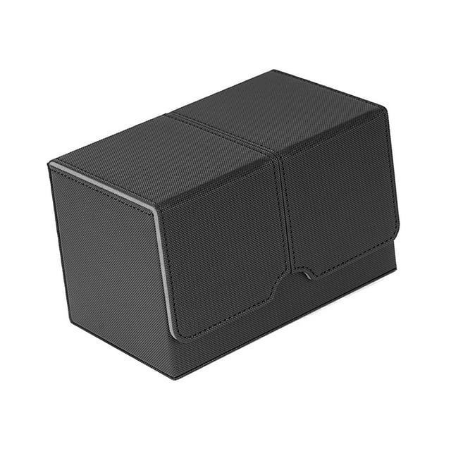 Milaget Boîte de Rangement pour Cartes Jeu de Cartes Jouet Noir et Gris