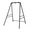 Black, variant on PetFurnishn 450 LB Capacity Hammock Chair/Swing Stand Metal Frame, White