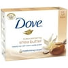 Dove Nourishing Care Shea Butter Beauty Bar, 4 oz bars, 8 ea (Pack of 2)
