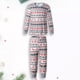 thumbnail image 4 of Disfraz Premium Conjunto de pijama familiar de 2 piezas, ropa de dormir informal de estilo navideño (blanco niño-2T) Cgtredaw Blanco T 2-3 años Única para Unisex, 4 of 6