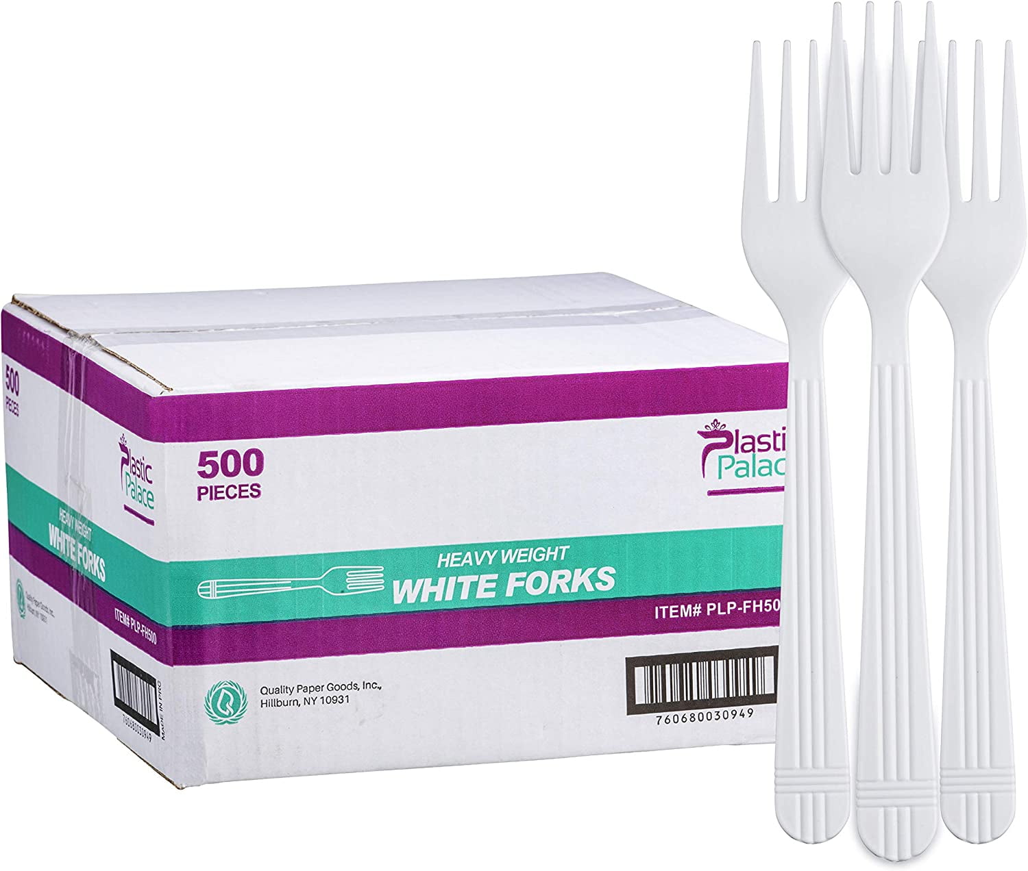 Diplastible Disposable Plastic Forks Heavy Duty Bulk Silverware Cutlery