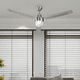thumbnail image 4 of Ventilador De Techo Industrial Plata 54 Acero 60w 1 Luz LámparaYa Artfan V4399-1 / Vanetti / Ventilador de Techo, 4 of 7