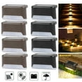 Solar Deck Lights 4/8/12/16Pcs, Outdoor Step Light Waterproof Led Solar