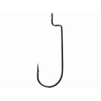 Gamakatsu Offset Shank Single Worm Hooks, Size 2, 6 Pack