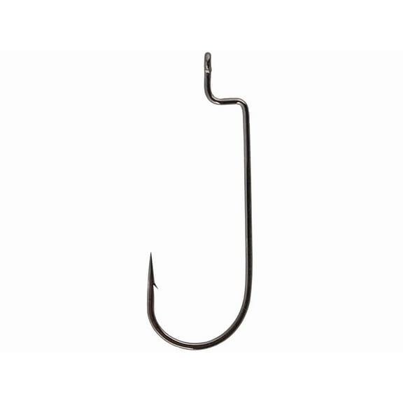 Gamakatsu Offset Shank Single Worm Hooks, Size 2, 6 Pack