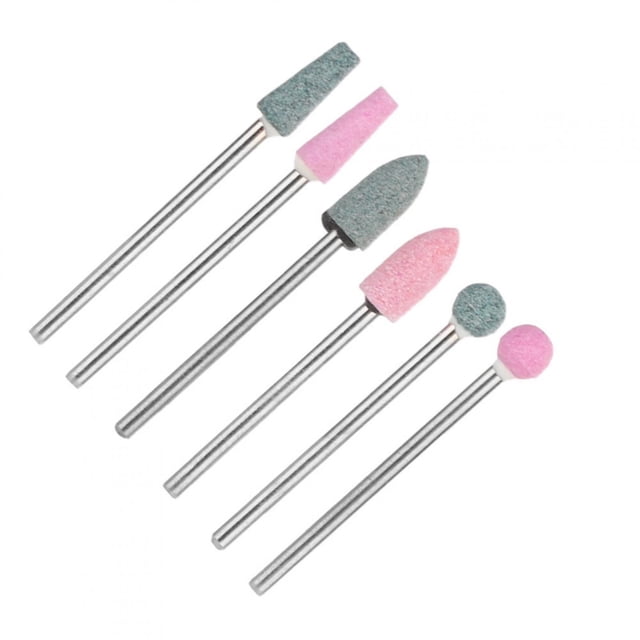 Juego de brocas para uñas, 6 piezas, accesorio para máquina de pedicura, brocas para uñas, resistente y duradera