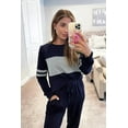 thumbnail image 3 of PRETTYGARDEN Womens 2 Piece Sets Long Sleeve Tops High Waisted Sweatpants Lounge Set Fall Fashion Travel Outfits, 3 of 8