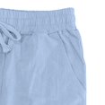 thumbnail image 6 of IWRICH Men's 2 Pieces Linen Set Casual Long Sleeve Button down Hoodies Beach Loose Fir Pants Summer Outfits Light Blue XXL, 6 of 9