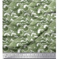 thumbnail image 1 of Soimoi Tissu Popeline de Coton Imprimé Vagues 1 Yard 42 Pouces de Large, 1 of 5