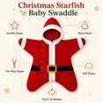 thumbnail image 3 of Dakiuu Christmas Star Shape Infant Baby Swaddle Sack Zipper Wearable Sleep Blanket For Newborn Boys Girls 0‑3 Months One Size, 3 of 6