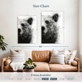 thumbnail image 4 of Elephant Stock Bear At Attention Wall Art - Vertical Canvas Wall Art - Hallway Wall Decor - Animal Canvas - Gray And Black Decor By Brandon Wong - 26" x 39", 4 of 8