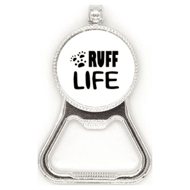 Ingles presupuesto Diseño Ruff Life Acero inoxidable Metal cerveza tapa sacacorchos