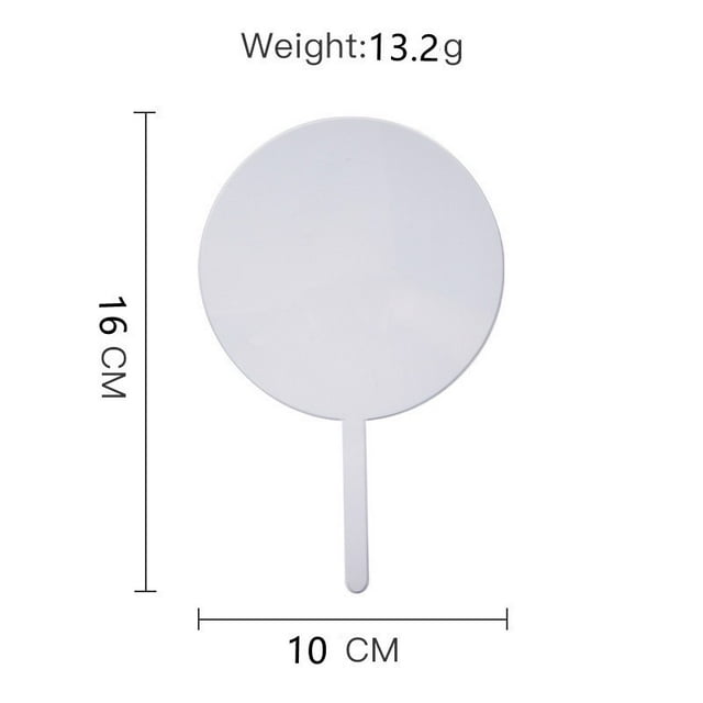 8 Pieces Cake Decor Bake Decoration Fine Size Transparent Smooth Surface Workmanship Compact Size Transparent Safety Party Supplies Acrylic Decors DIY Prop