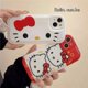 thumbnail image 4 of Original Sanrio Hello Kitty Transparent Case For iPhone 14 13 12 11 Pro Max Mini XS XR 7 8 Plus SE2 Silicone Back Cover Y2k Girl, 4 of 5