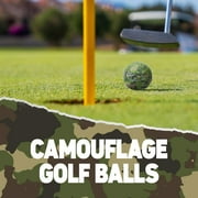 Shanker Golf Balls - Camo Golf Balls - Camouflage Funny Golf Prank Gift - Joke Golf Balls with Funny Sayings (3 Pack Golf Balls, Novelty) - The #1 Challenge in Golf - Funny Golf Gift