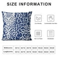 thumbnail image 5 of COMIO  Blue Leopard Print Pillowcovers Navy Throw Pillow Covers and White Cushion Case for Sofa Home Decor Bedroom Living Room, 5 of 5
