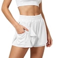 thumbnail image 4 of Womens Running Athletic Shorts Quick Dry Casual Cycling Tennis Workout Yoga Lounge Hiking Jogging Shorts with Liner Pockets, 4 of 10